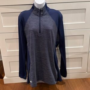 Adidas long sleeve quarter zip golf top